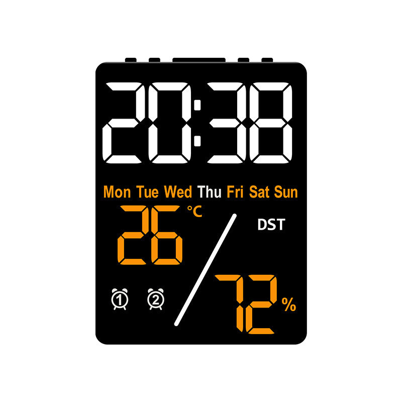Digital Alarm Clock with Hygrometer and Temperature Display Bowlift