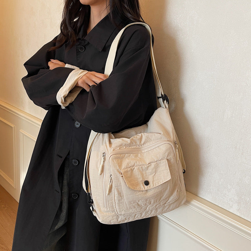 Versatile Multi-Pocket Shoulder Bag Bowlift