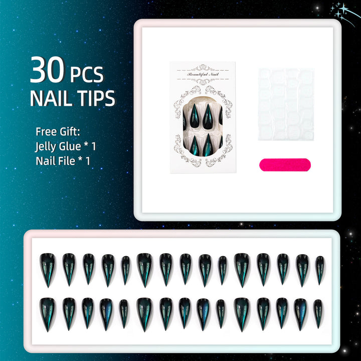 Glossy Stiletto Nail Tips