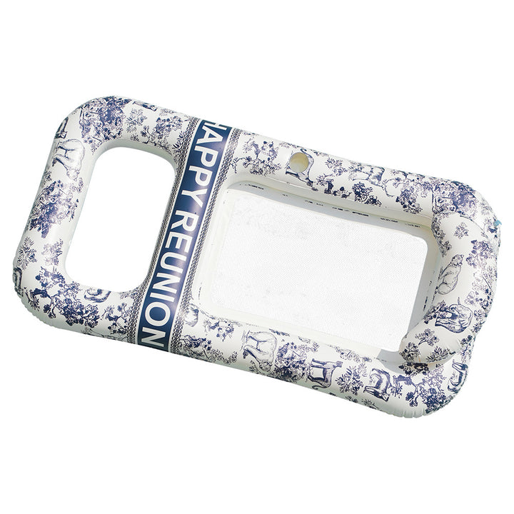 Unisex Elegant Swim Ring with Floral Motifs Bowlift