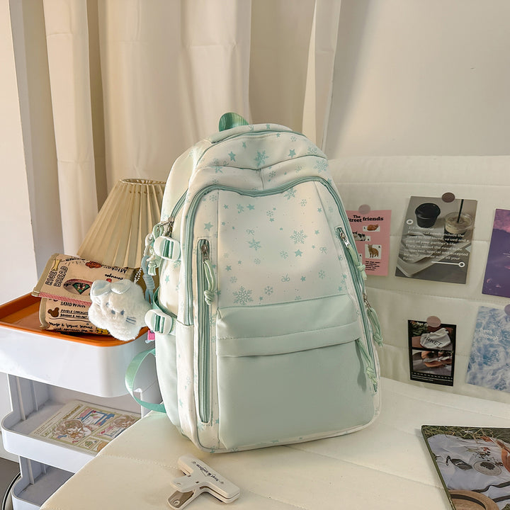 Backpack with Elegant, Floral Design and Many Compartments Bowlift