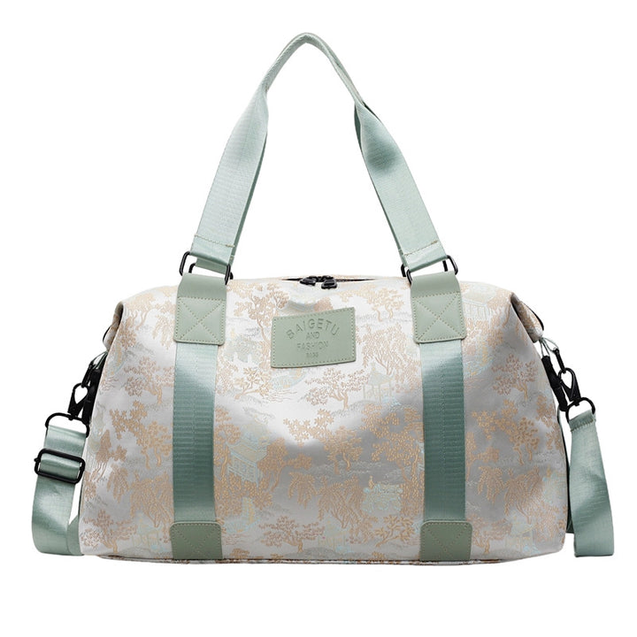 Floral Print Travel Duffle Bag