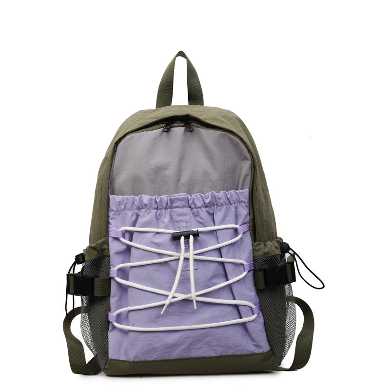 Stylish Leisure Backpack With Practical Outer Pockets Bowlift