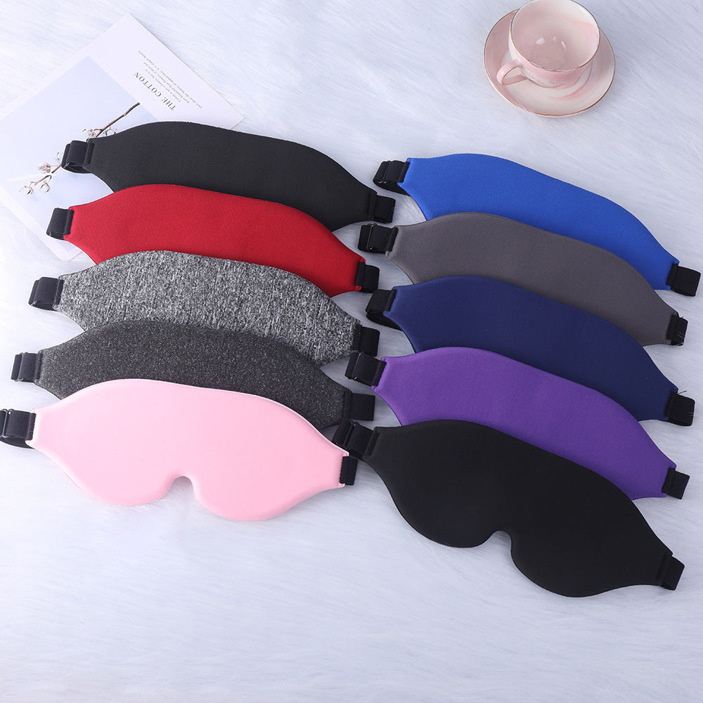 Unisex nan ergonomic 3D sleep mask with contoured eye cavities and adjustable comfort band Bowlift
