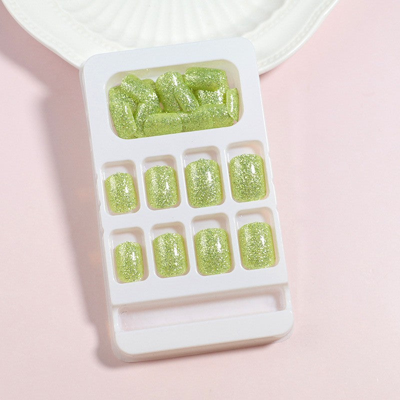 Glittery Nail Art Extension Bowlift