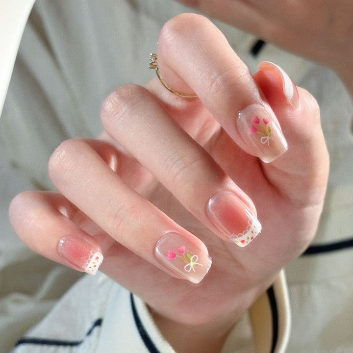 Glamorous Ombre Stiletto Press-On Nails Bowlift
