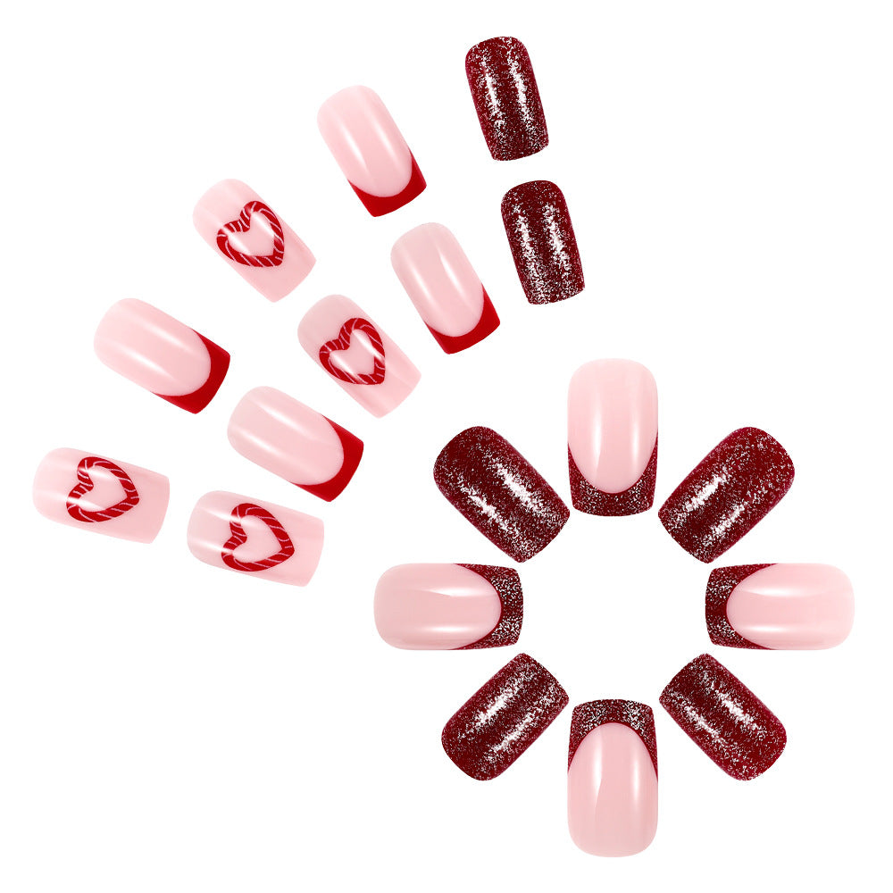 Creative Holiday Themed Press-On Nails Bowlift