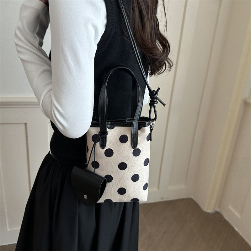 WoChic Polka Dot Tote Bag Bowlift