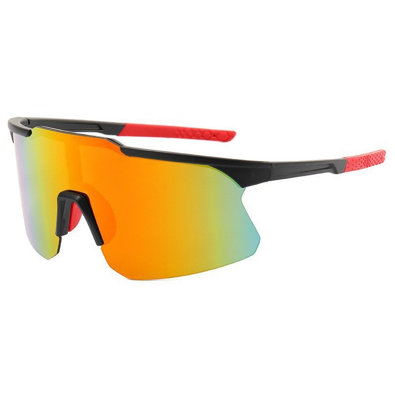 Unisex nan sporty performance sunglasses half rimless with polarized lenses and non-slip nose pad Bowlift