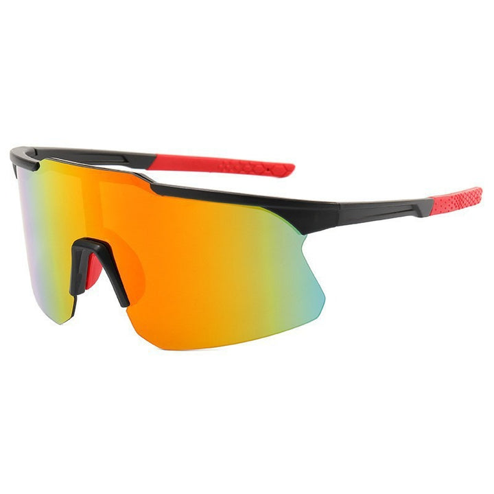 Unisex nan sporty performance sunglasses half rimless with polarized lenses and non-slip nose pad Bowlift