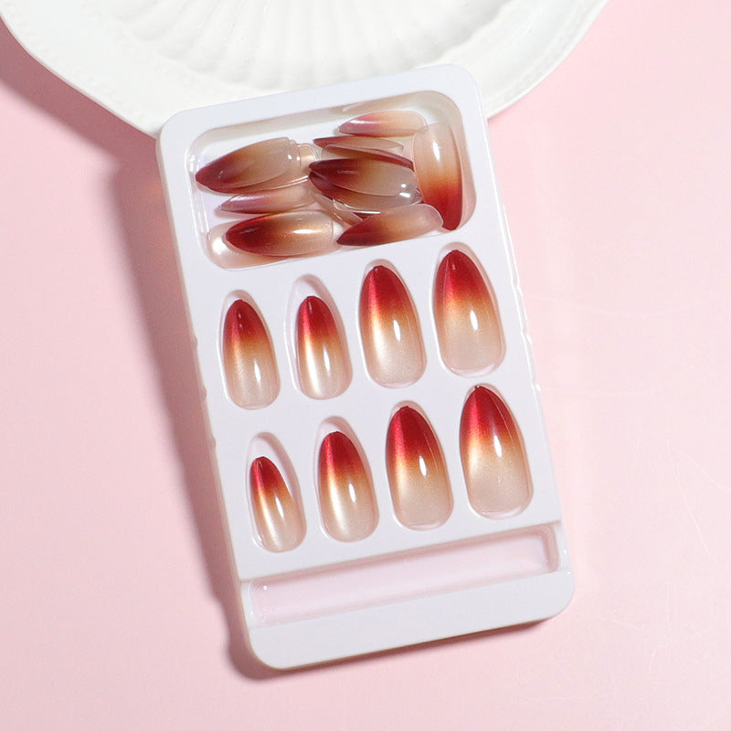 Elegant Ombre Press-On Nail Set Bowlift