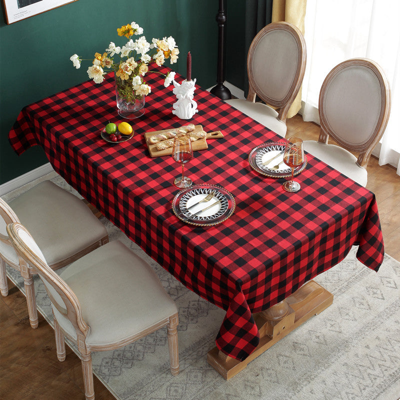 Plaid Design Tablecloth