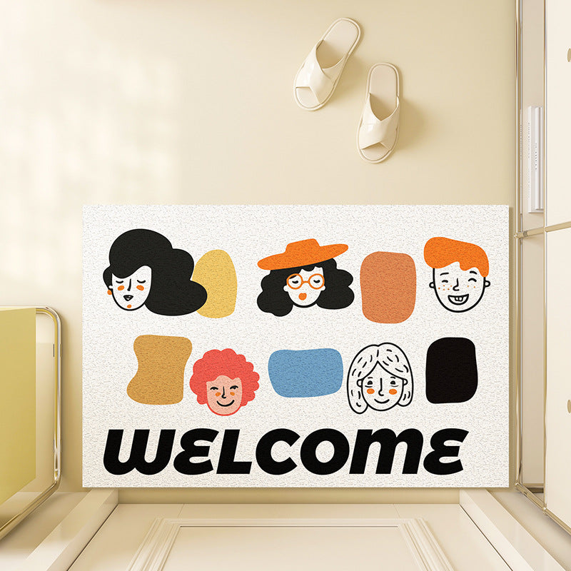 Unisex Playful Illustrated Welcome Mat Bowlift