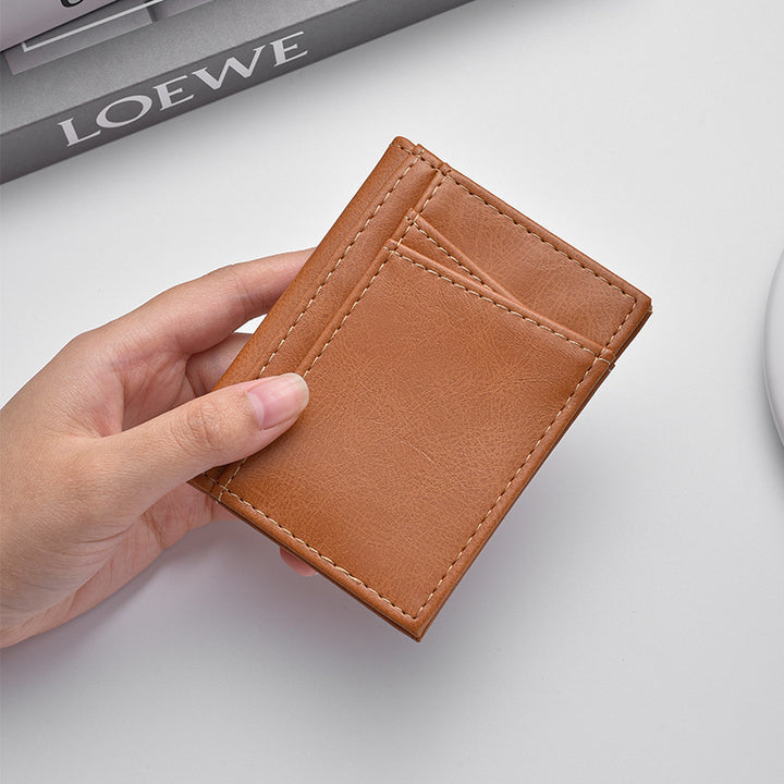 Premium Leather Slim Card Holder Bowlift