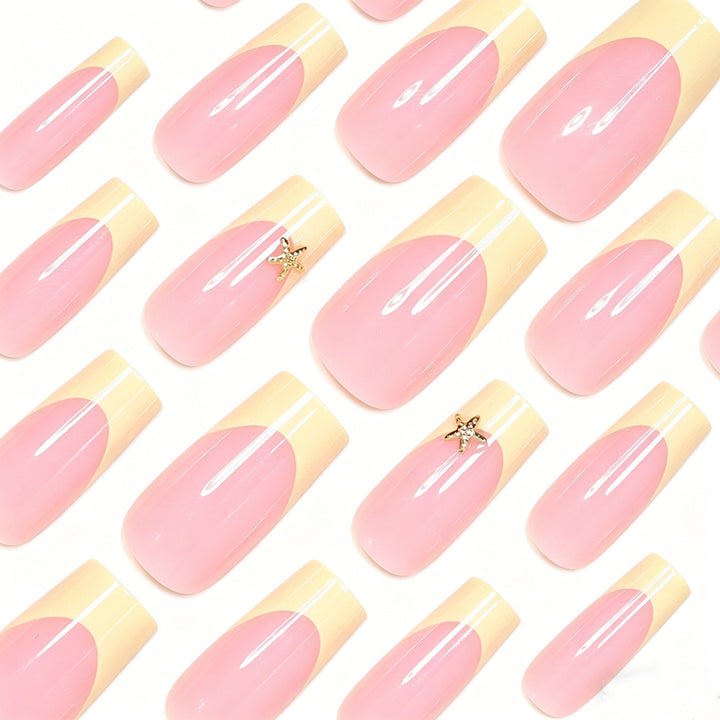 Elegant Stiletto French Tip Nail Art Bowlift