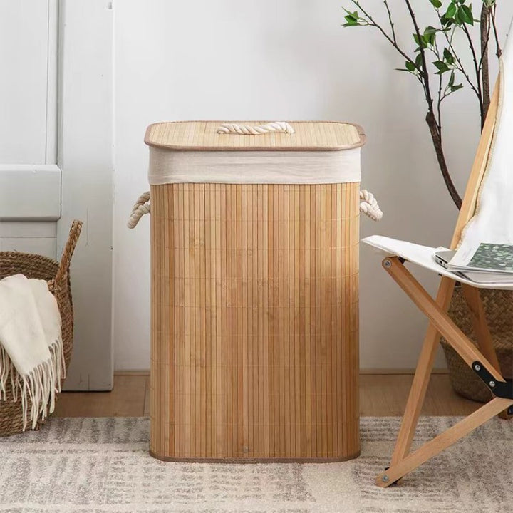 Storage basket with natural bamboo design Bowlift