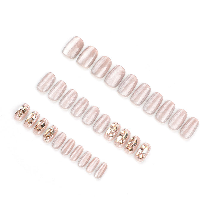 Elegant Nail Art with Shiny Accents Bowlift