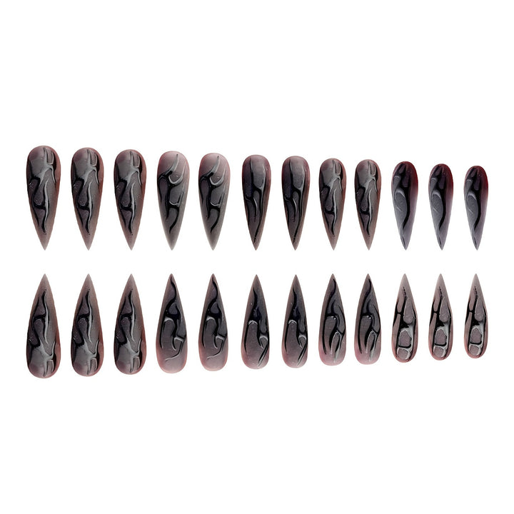 Artistic Stiletto Nail Art Enhancements Bowlift