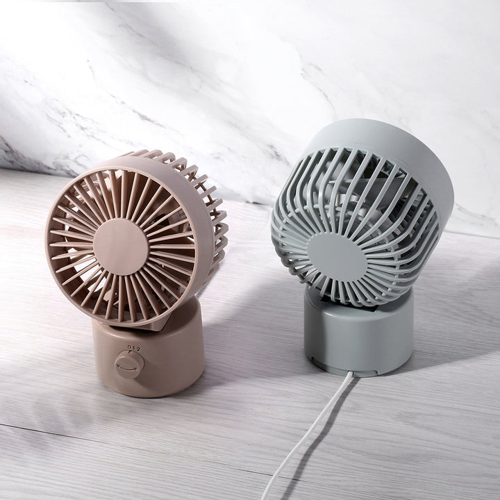 Unisex compact table fan with tiltable head and rechargeable battery Bowlift