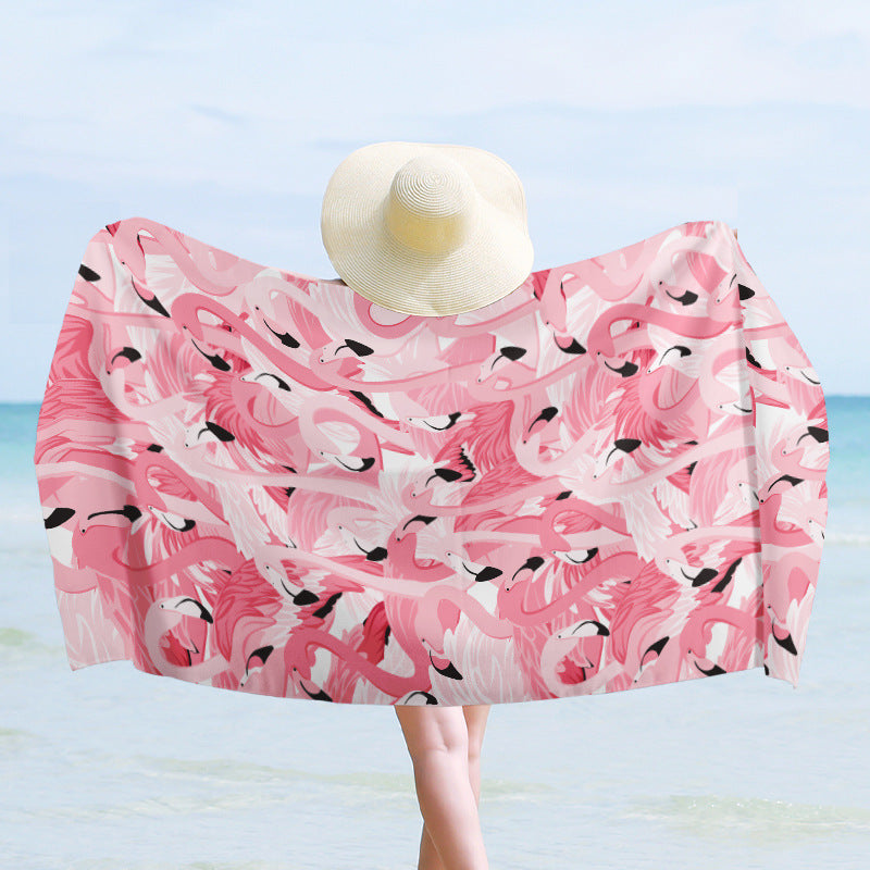 Luxury beach towel with dynamic wave design Bowlift