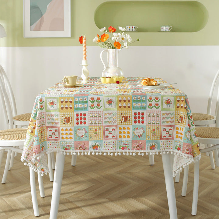 Floral Patterned Table Cover