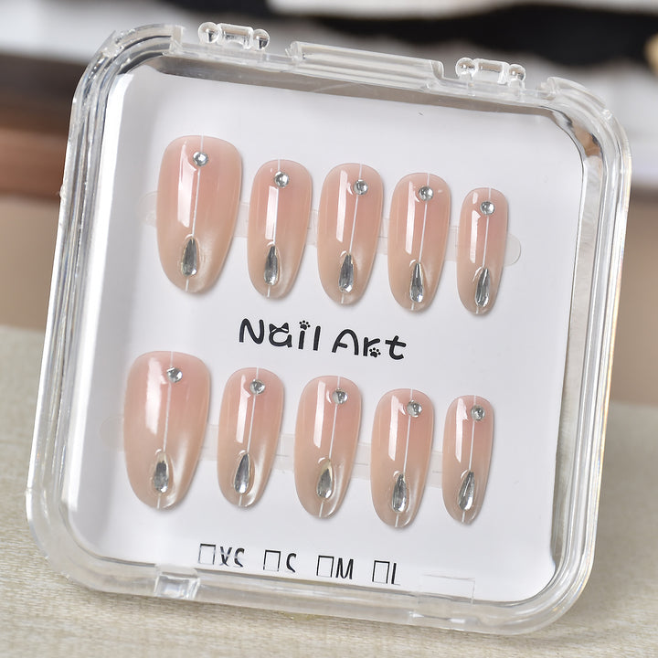 Premium Glamorous Press-On Nail Extensions Bowlift