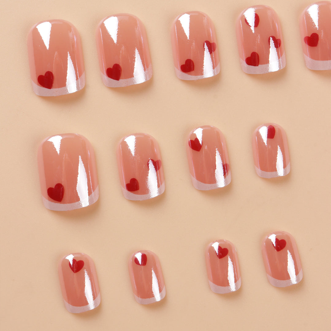 Heart-Embellished Nail Art Set Bowlift