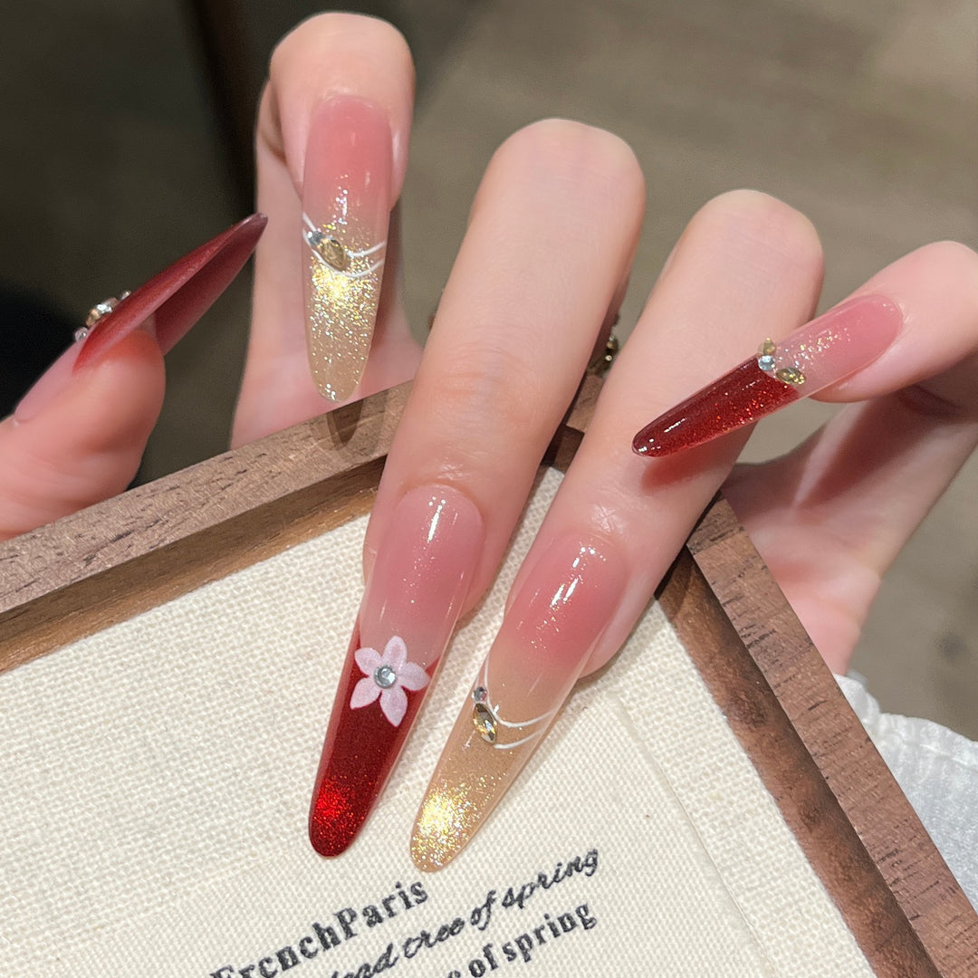 Premium Ocean-Inspired Press-On Nail Extensions Bowlift