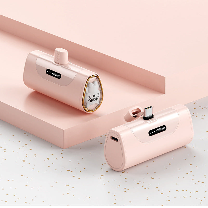 Funny power bank with integrated animal figure Bowlift