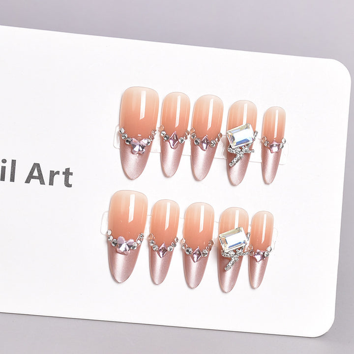 Artistic Nail Design with Decorative Elements Bowlift