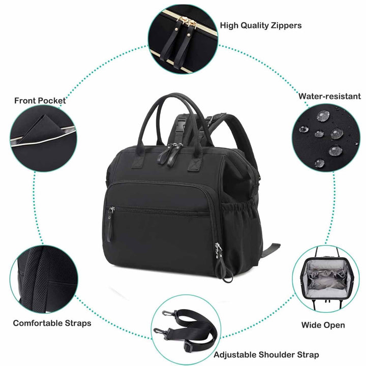 Women's multifunctional laptop bag with ergonomic design Bowlift