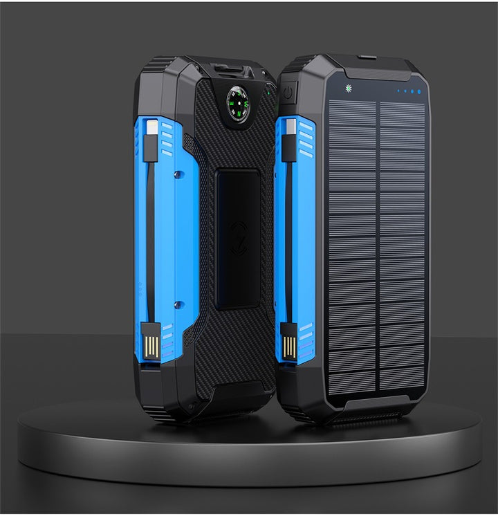 Robust Solar Powerbank with Integrated Compass and LED Lighting Bowlift