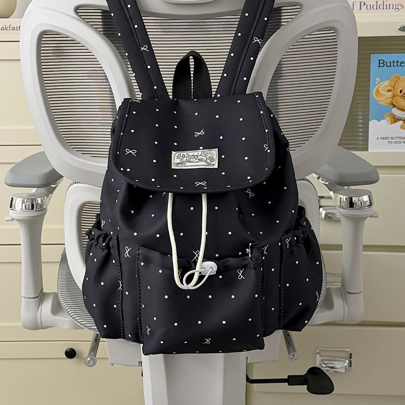 Stylish Polka Dot Backpack