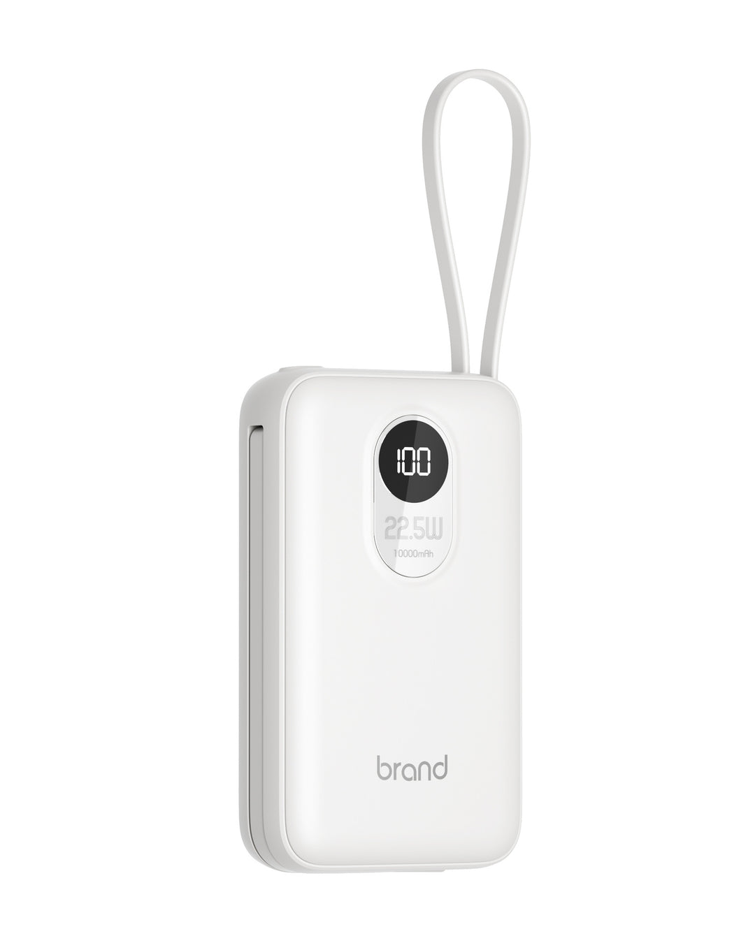 Portable Power Bank with Digital Charge Indicator and Intelligent Charging Port Bowlift