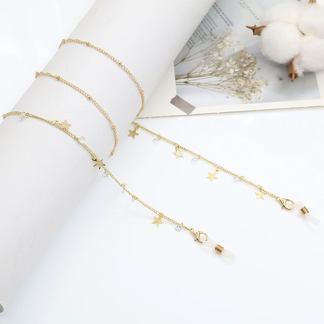 Cross-Embellished Eyewear Chain Bowlift
