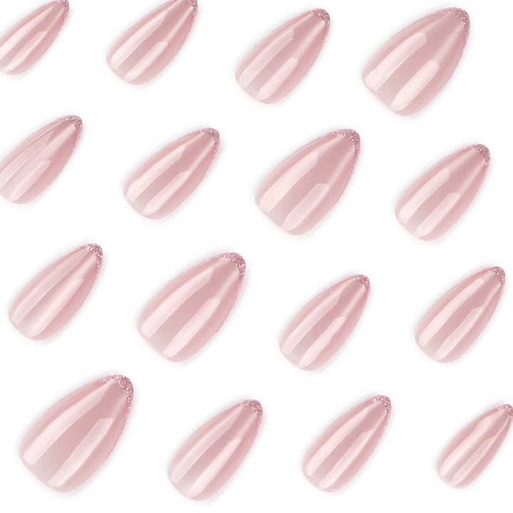 Artful stiletto nails with elegant ombre pattern Bowlift