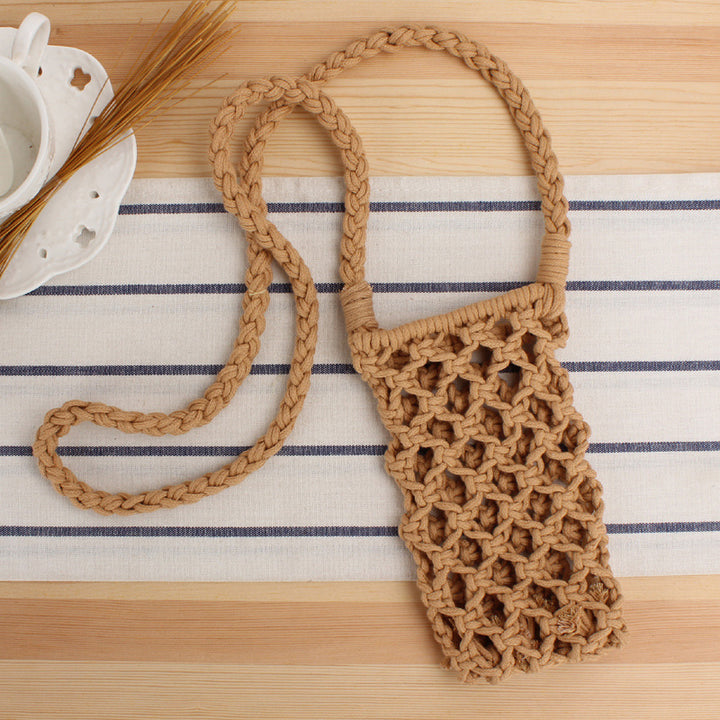 Macramé Shoulder Bag in Creative Net Design Bowlift