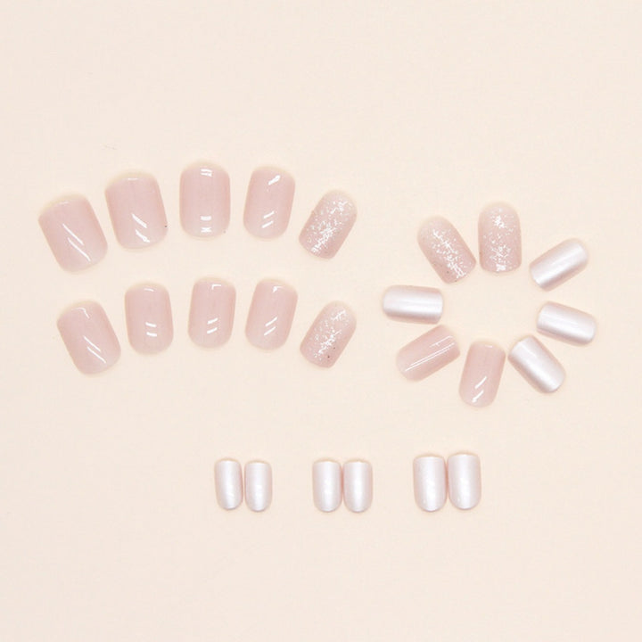 Elegant Glossy Press-On Nail Set Bowlift