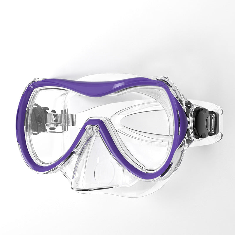 Diving mask with ergonomic design Bowlift