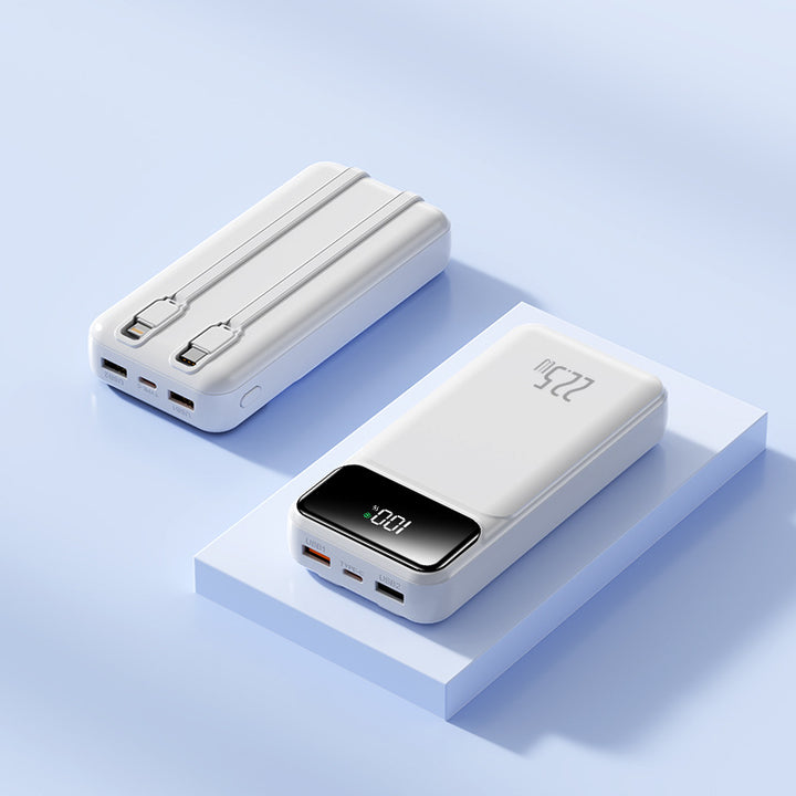 Portable power bank with intelligent USB charging port and digital display Bowlift
