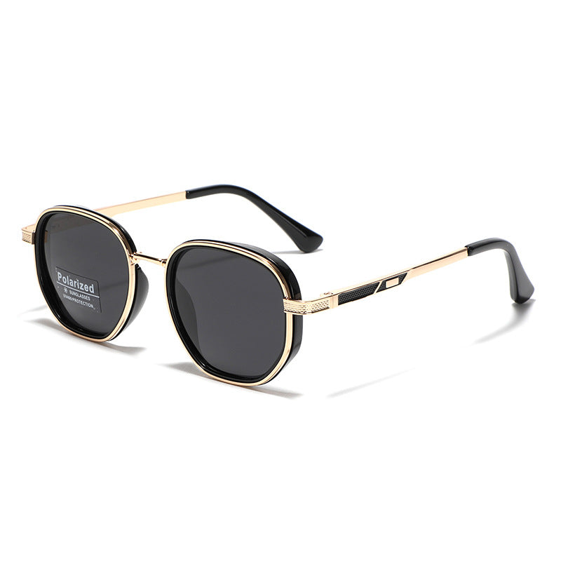 Polarized Metal-Acetate Square Sunglasses Bowlift