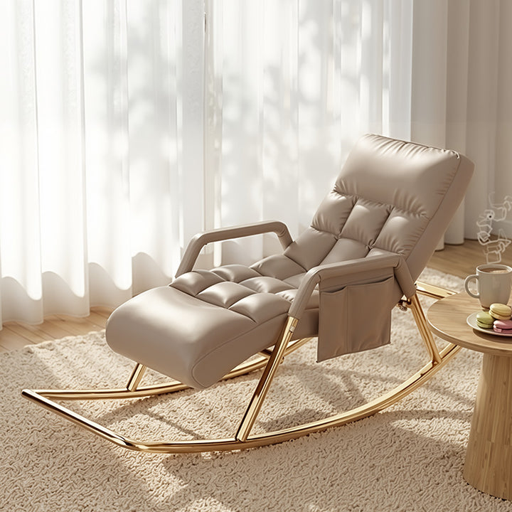 Ladies rocking chair with ergonomic design and luxurious upholstery Bowlift