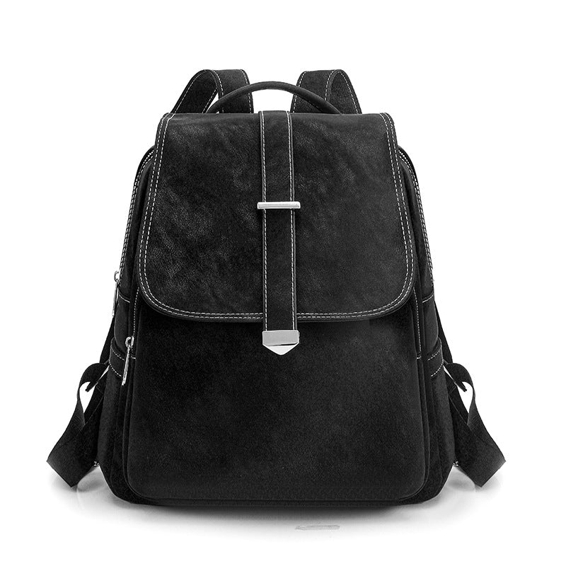 Stylish Faux Leather Backpack Bowlift