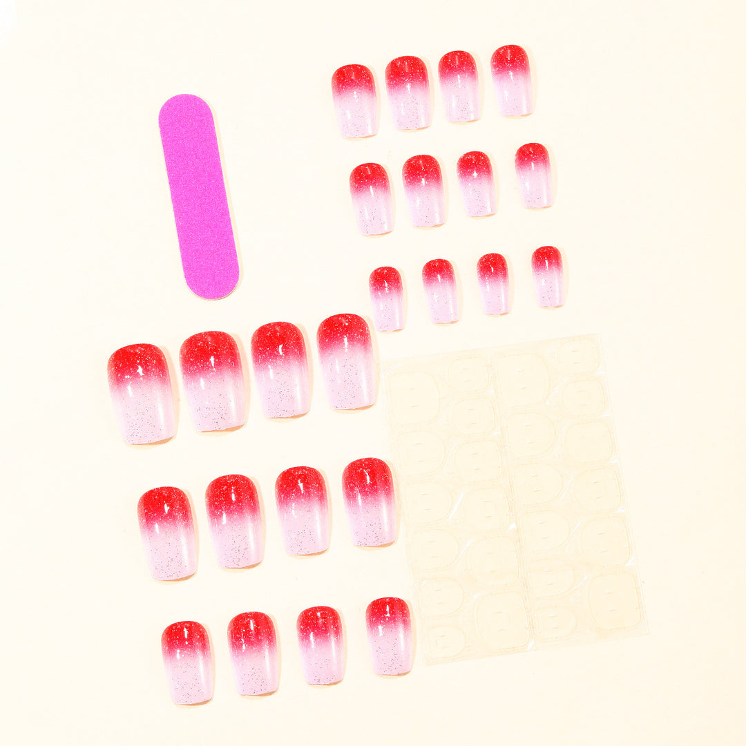 Ombre Glitter Nail Art Design Bowlift