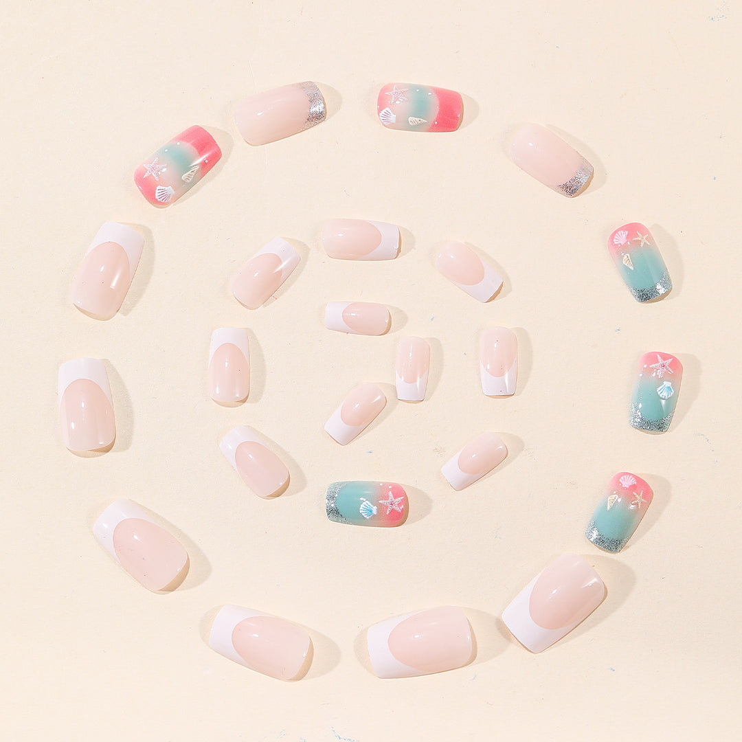 Coastal Ocean-Inspired Nail Art Extensions Bowlift