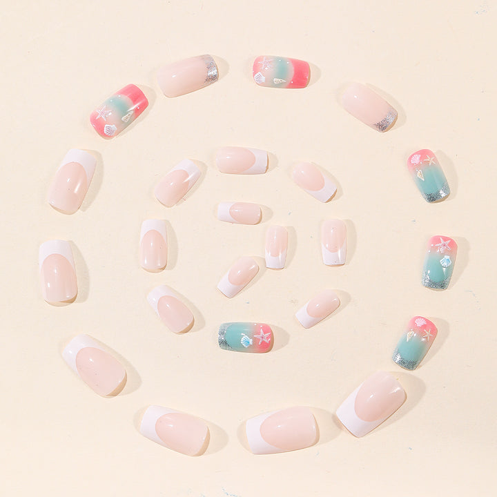 Coastal Ocean-Inspired Nail Art Extensions Bowlift