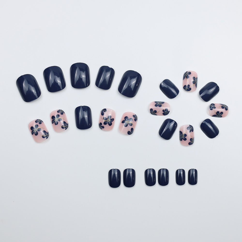 Floral and Glossy Press-On Nails Bowlift