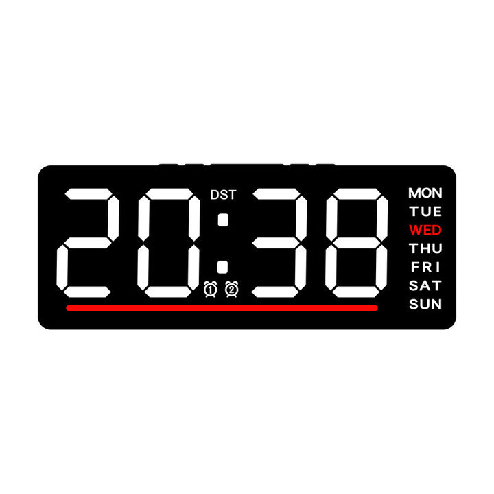 Digital clock with large LED display and multiple alarm functions Bowlift