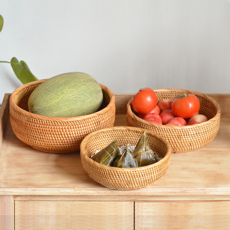 Ladies' beef decoration basket made of natural material Bowlift
