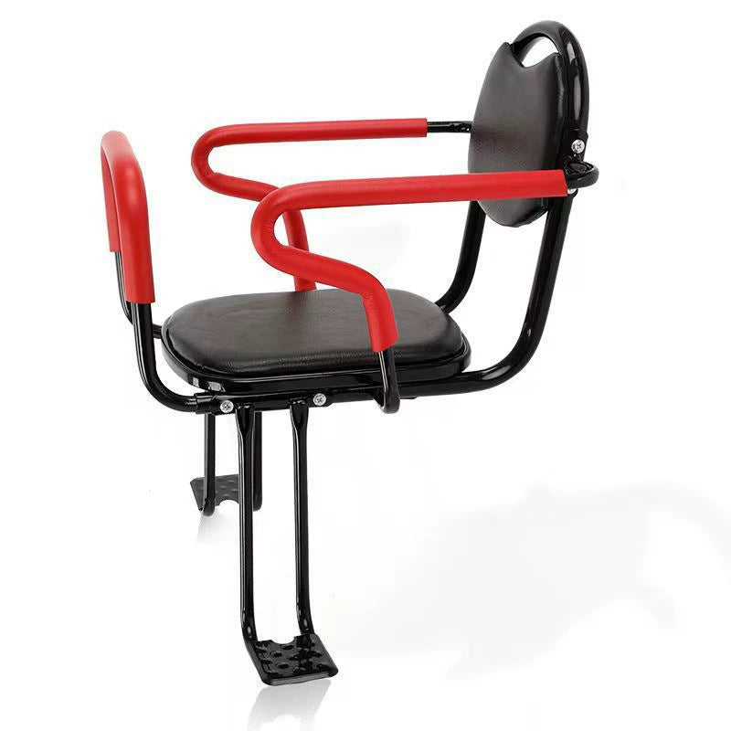 padded motorcycle passenger seat with backrest, armrests and foldable footpegs Bowlift